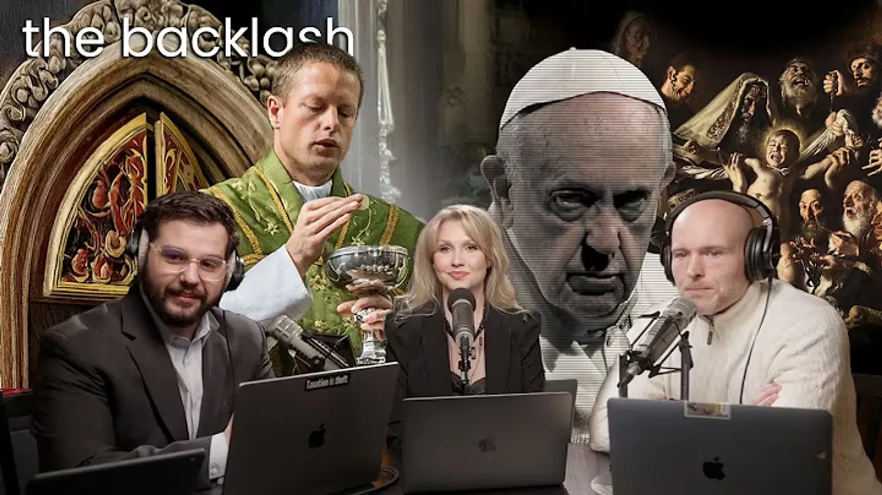 Cover for The Backlash Ep. 24 — Catholicism vs Judeo-Christianity: LIVE w/ Fr. James Mawdsley
